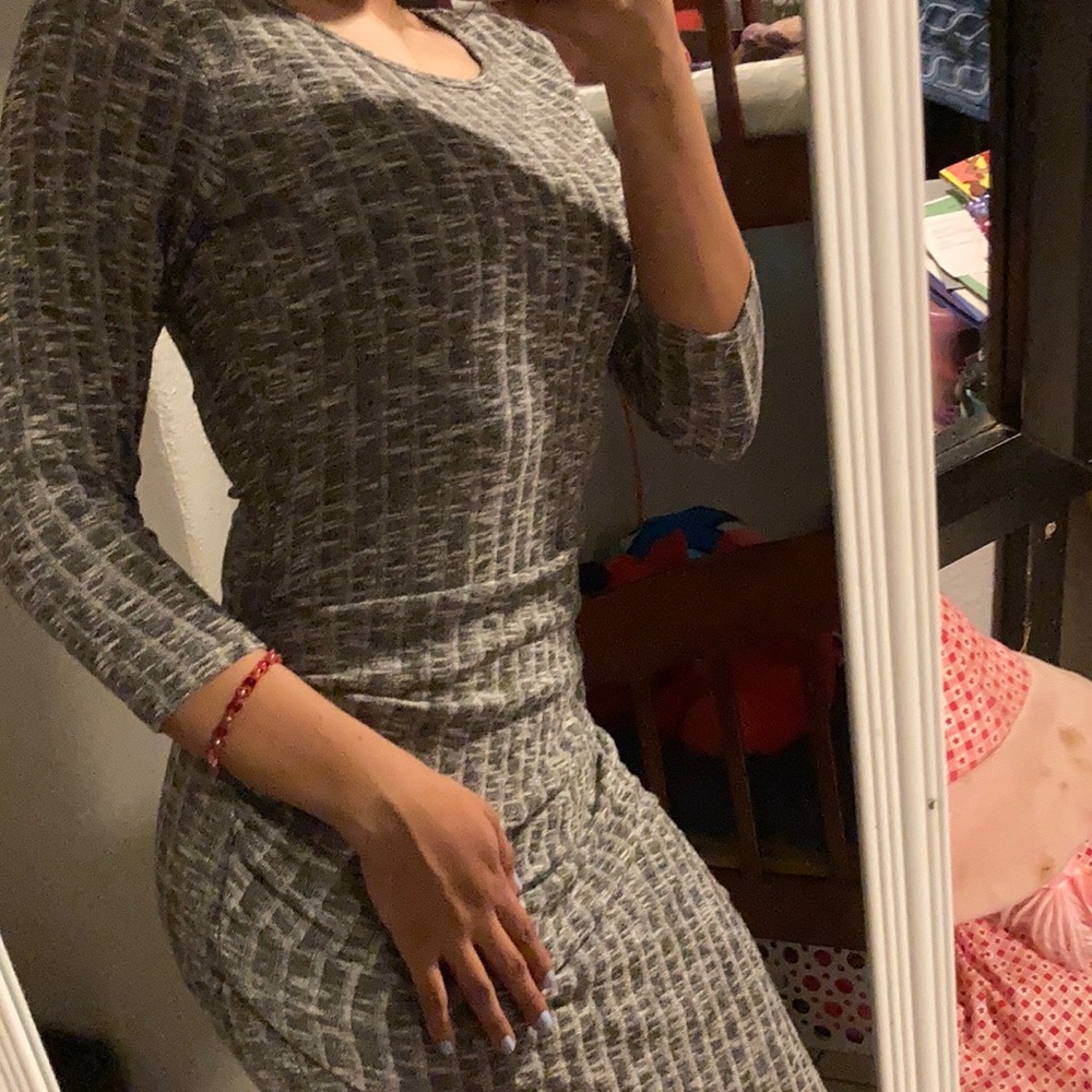 Grey Longsleve dress